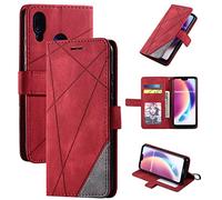 QiongniAN Magnetic Leather Case for Huawei P20 Lite ANE-L01 ANE-LX3 ANE-L23 ANE-LX1 ANE-LX2 / Nova 3e ANE-L21 ANE-LX2J ANE-AL00 ANE -TL00 Red phone case
