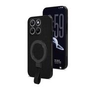 QiongniAN Mobile phone case with built-in stand Compatible with Motorola Edge 70 Fusion XT2605-1 XT2605-2 XT2605-4 / Edge 70 Fusion+ Protective Cover Black