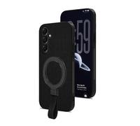 QiongniAN Mobile phone case with built-in stand Compatible with Samsung Galaxy A17 4G SM-A175F/DS/Galaxy A26 5G SM-A266B Protective Cover Black