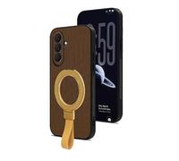 QiongniAN Mobile phone case with built-in stand Compatible with Samsung Galaxy A37 5G SM-A376U SM-A376B Protective Cover Gold