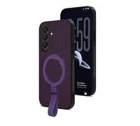 QiongniAN Mobile phone case with built-in stand Compatible with Samsung Galaxy A37 5G SM-A376U SM-A376B Protective Cover Purple