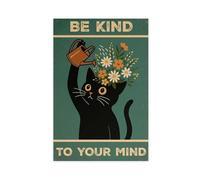 QIOTBVV Be Kind to Your MindCanvas Poster Wall Art Decor Print Picture Paintings for Living Room Bedroom Decoration24x36inch(60x90cm)