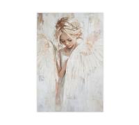 QIOTBVV Celestial Angel ArtCanvas Poster Bedroom Decor Landscape Office Room Decor Gift12x18inch(30x45cm)