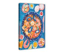 QIOTBVV Delicious Fresh PaellaCanvas Poster Bedroom Decor Landscape Office Room Decor Gift12x18inch(30x45cm)