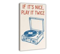 QIOTBVV If It's Nice Play It Twice PrintCanvas Poster Bedroom Decor Landscape Office Room Decor Gift12x18inch(30x45cm)