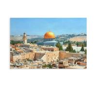 QIOTBVV Jerusalem Wall ArtCanvas Poster Bedroom Decor Landscape Office Room Decor Gift08x12inch(20x30cm)