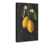 QIOTBVV Lemon Branch VintageCanvas Poster Bedroom Decor Landscape Office Room Decor Gift08x12inch(20x30cm)