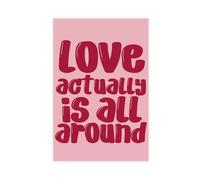 QIOTBVV Love Actually Is All AroundCanvas Poster Bedroom Decor Landscape Office Room Decor Gift12x18inch(30x45cm)