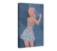 QIOTBVV Not Your GirlCanvas Poster Bedroom Decor Landscape Office Room Decor Gift08x12inch(20x30cm)