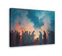 QIOTBVV Religious RitualCanvas Poster Bedroom Decor Landscape Office Room Decor Gift20x30inch(50x75cm)