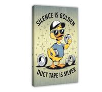 QIOTBVV Silence Is GoldenCanvas Poster Bedroom Decor Landscape Office Room Decor Gift08x12inch(20x30cm)