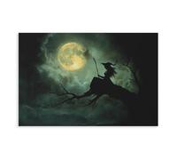 QIOTBVV The Witch in The Old TreeCanvas Poster Bedroom Decor Landscape Office Room Decor Gift20x30inch(50x75cm)