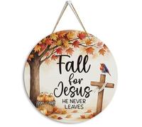 Qious Fall Decor Fall Decorations for Home Autumn Door Pumpkin Wall Decor Pumpkin Patch Maple Leaf Hanging Sign Wooden Front Door Hanger for Harvest Porch Indoor Outdoor Home Decorations