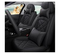 QIOZO ar Seat Covers Universal Full Set for BMW E46 E90 E39 E60 E36 G30 E30 E34 E38 E53 F30 F10 E70 E87 E91 F20 E83 E84 E92 320I 520 Auto Parts/Waterproof,Black Deluxe Edition