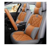 QIOZO ar Seat Covers Universal Full Set for BMW Serie 3 E21 E30 E36 E46 E90 E91 E92 E93 F30 F31 F34 F35 G20 G21 G28 Auto Parts/Waterproof,Orange Deluxe Edition