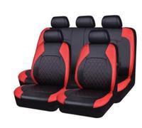QIOZO ar Seat Covers Universal Full Set for Citroen Ds4 C4 Cactus Ds5 C-Crosser C5 Aircross C4 Aircross C3 Aircross C4 C5 C3 C6 Berlingo C4 Grand Pi Auto Parts/Waterproof_black red