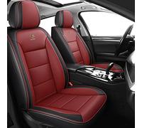 QIOZO ar Seat Covers Universal Full Set for Jaguar XF 2007-2020/Jaguar XE 2015-2018 Auto Parts/Waterproof/Red black