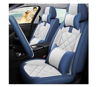QIOZO ar Seat Covers Universal Full Set for Land Rover All Models Freelander 2 Discovery Sport Range Rover Velar Jaguar Xe Xf Xj E-Pace F-Pace I-Pac Auto Parts/Waterproof,Blue Deluxe Edition