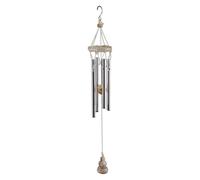 QIPAN Mini Indoor & Outdoor Wind Chime with Solid Aluminum Rods, Quiet Decor for Gardens, Patios, Windows, Relaxing Gift for Housewarming, Christmas, Mother's Day