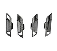 QIPEVMLZ Car Interior Door Handles for Golf for MK6 2010-2013 4Pcs Car Interior Door Handle Bowl Trim Carbon Fiber Car Interior Door Handle