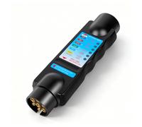 Qiping 7-Pin Tow Bar Plug Socket Tester Tool for 12 V Car Trailer Lighting Wiring Troubleshooting