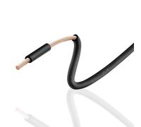 Qiping Vehicle Cable Black Cable 2.5 mm² - 10 m, 12 V 24 V 450 V 750 V Car Cable Trailer Cable LED Rear Lights Wiring Cable with Cable Cross Section 1 x 2.5 mm² for Trailer Car Truck RV