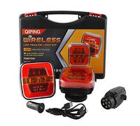 Qiping Wireless Magnetic Rear Trailer Lights, 12V Cordless LED Towing Tail light - Waterproof, Chargeable, E-mark, ECE E9 R10-05