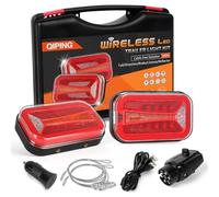 Qiping Wireless Trailer Lights 12V/24V Magnetic Trailer Lights, LED Towing Taillights, Trailer Light Board Rechargeable for Truck Tractor Caravan