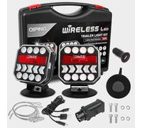 Qiping Wireless Trailer Lights, 12V Trailer Light Board, Magnetic LED Trailer Lights, Suitable for Car Truck Caravan RV- Rechargeable, Waterproof, E-Mark Approved