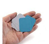 QIPN 100pcs Square Galvanized Iron Sheet Plates, 0.3mm-1mm Thickness, Metal Stamping Blanks for DIY Handicrafts and Jewelry Making Supplies(Size:20mm*10mm*0.3mm(100pcs))