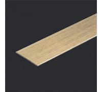 QIPN 10ft Self Adhesive Metal Trim Flexible Metalized Molding Trim Stainless Steel Wall Trim Molding Metallic Decorative Trim for Ceiling, Mirror Frame and m(Size:Width 5cm/2inch,Color:Brushed gold)