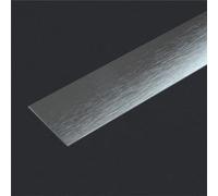 QIPN 10ft Self Adhesive Metal Trim Flexible Metalized Molding Trim Stainless Steel Wall Trim Molding Metallic Decorative Trim for Ceiling, Mirror Frame (Size:Width 3cm/1.2inch,Color:Brushed silver)