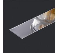 QIPN 10ft Self Adhesive Metal Trim Flexible Metalized Molding Trim Stainless Steel Wall Trim Molding Metallic Decorative Trim for Ceiling, Mirror Frame(Size:Width 6cm/2.36inch,Color:Glossy silver)