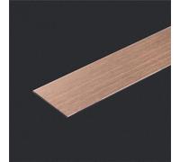 QIPN 10ft Self-Adhesive Stainless Steel Wall Trim Molding Metallic Decorative Trim for Ceiling, Mirror Frame (Width 5cm/2inch, Color: Brushed Rose Gold)