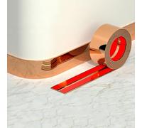 QIPN 16.4ft Self Adhesive Metalized Molding Trim Stainless Steel Molding & Wall Trim Wall Molding Trim Tape for Ceiling, Mirror Frame and more(Size:Width 5cm/2inch,Color:Glossy rose gold .)