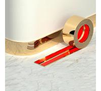 QIPN 16.4ft Self Adhesive Metalized Molding Trim Stainless Steel Molding & Wall Trim Wall Molding Trim Tape for Ceiling, Mirror Frame and more(Size:Width 6cm/2.36inch,Color:Glossy gold)