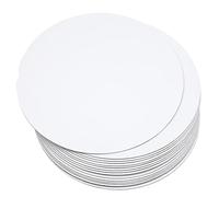 qiqee 40-Packs Cake Boards Round 6 Inch White Cake Circles Rounds Base Food-Grade Cardboard Cake Plate(Thinner But Stronger)