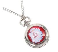 qiqiaollo 1 PC Pocket Watch Silver Necklace Chain with Pendant Silver Choker Chicken Pendant Necklace Gemstone Necklace Xmas A Necklace Chained Hanging Watch Nurse Alloy Vintage Patch/1415