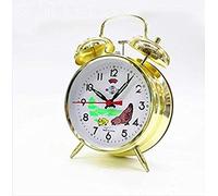 qiqiaollo Chicken Vintage Mechanical Wind Up Twin Bell Alarm Clock, Ticking Cartoon Chick Loud Alarm Clock/837, 77997