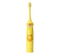 qiqiaollo Self Cleanings Kids Electric Power Toothbrush with Fun Cartoon Pattern Extra Soft Bristles Waterproof Deep Cleanings for Kids /566 (Color : Yellow)