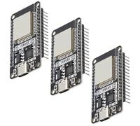 QIQIAZI ESP USB C with CP2102 Chip, ESP NodeMCU Development Board ESP 2.4 GHz WLAN WiFi + Bluetooth Module for Arduino IDE (Pack of 3)