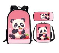 QIQISE Orca Killer Whale School Backpack for Girls with Lunch Bags and Pencil Case for School,Travel Daypack Set 3 Pack Ocean Theme Purple