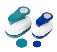QIQQIKIN 2PCS Circle Cutter (1.5 inch+1 inch), Whole Hole Punch Shapes,Large Circular,Craft Punches for Paper Crafts Round Paper ，Journaling Handmade Cards,Gift Tags, Invitations,Scrapbook Supplies