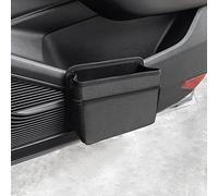 Qirc Car Side Door Trash Can, Foldable Auto Garbage Bin, Car Front Back Seat Storage Container, Mini Portable Vehicle Interior Hanging Dustbin, Universal for SUV, Truck, RV (Black)