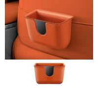 Qirc Car Trash Can, Waterproof and Leak-Proof Auto Rubbish Bin, New Layered Design Hanging Trash Can for Back of Car, Portable Vehicle Trash Bin, Ideal for SUV, Truck, Van (Orange)