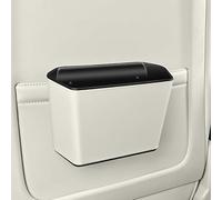 Qirc Car Trash Can with Clip, Portable Mini Garbage Holder for Car Seat Back and Door Hanging Storage, Waterproof and Leak-Proof Cars Trash Bin Container for Auto, SUV (Beige1)