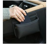 Qirc PU Leather Car Side Pocket Organizer, Universal Car Pocket Pouch Cell Phone Holder for Car, Car Seat Gap Filler Storage Accessories Organizer for Car Door, Console (Black)