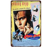 QIRIUS Metal Tin Sign Cry-Baby 1990 Movie Wall Decor Fun for Man Cafe Room Garage Home Kitchen Bar Pub Vintage Retro Plaque 12x8 Inch