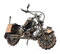 QIRLOEU Motorbike Gifts for Men, Unique Birthday Gifts for Him Dad Husband Grandpa Boyfriend Son, Vintage Metal Motorbike Sculpture Model for Home, Office, Man Cave, Room Decor