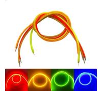 QIROGKC 10PCS Flexible LED Filament String Lights - 10 Sizes 38-450mm, 10 Colors RGB Pink Purple Ice Blue, 3V Battery Powered for DIY Craft, Home, Party Decoration 130mm Blue